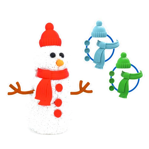 Educational Insights Playfoam Build-a-Snowman Toy, Set of 3, Fidget Sensory Toy, Boys & Girls Ages 3+