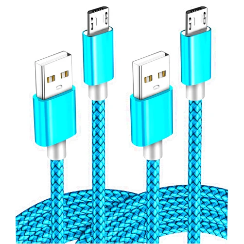 MYCKUU Micro USB Cable 2pack 6ft Android Charger Cord Fast Quick Charging for Samsung 2016 Tab A 7.0 10.1, E 8.0, Kindle Fire Hd Hdx 7 8 10 Tablet, Phones Galaxy S7 S6 Edge, Note 5/4, J7 J3 Prime Star Pro