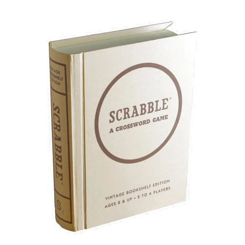 WS Game Company Scrabble Vintage Bookshelf Edition