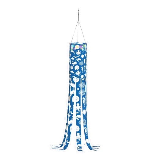 SamLng Underwater Marine Life 9 Tails Halloween Windsocks - Outdoor Hanging Decorations for Yard, Patio, Garden, Pathway, and More