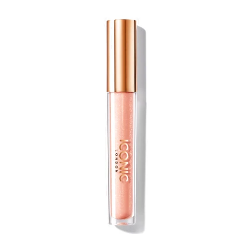 ICONIC LONDON Lip Pumping Gloss | High-Shine, Non Sticky, Lip Gloss infused with Biomimetic Peptide for Voluminous Looking Lips, Cruelty Free, Vegan Makeup, 0.16 Fl oz