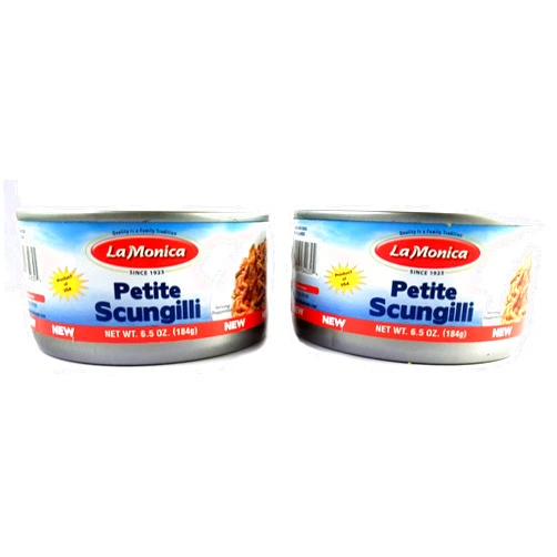 La Monica NXWVPC La Monica Petite Scungilli Sliced Young Tender Conch 4-6.5 Ounce cans