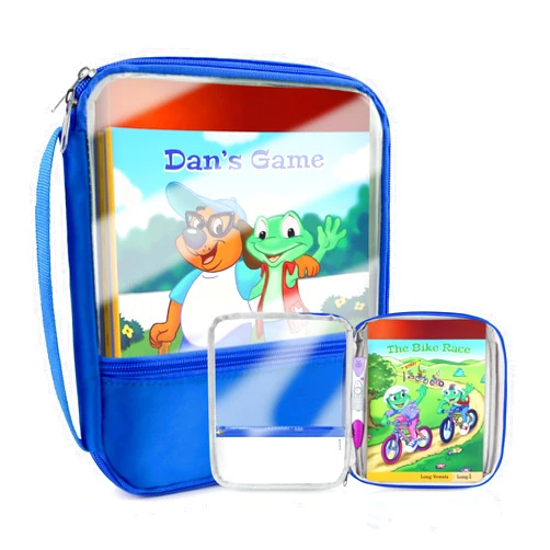 Annmore Carrying Case Compatible with Leapfrog LeapReader System Learn-to-Read 10 Book Mega Pack, Blue