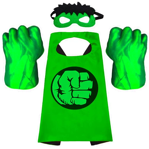 NuGeriAZ Superhero Hands Gloves Superhero Capes Fists Kids Soft Plush Superhero Toys Accessories Superhero Costumes Gloves Cosplay for Boy