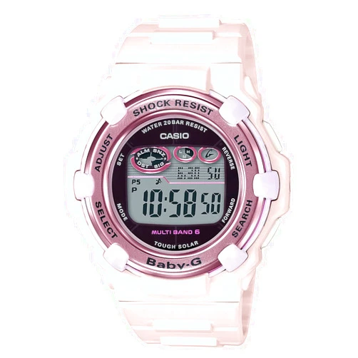 Casio [Casio] Watch Baby-G Radio Solar 2021 Model BGR-3000UCB-4JF Ladies Pink