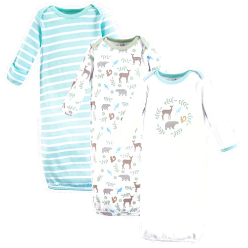 Touched by Nature Unisex Baby Organic Cotton Gowns