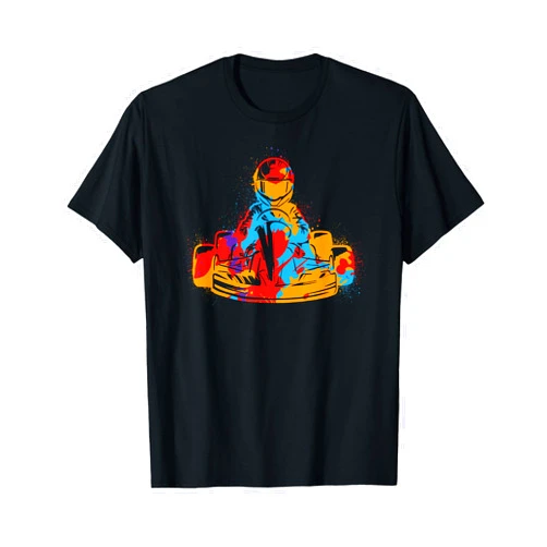 Kart Racing Motorsports Go Karts Go-Kart Kart Racing Colorful Go Karts Kids Men Boys Go-Kart T-Shirt