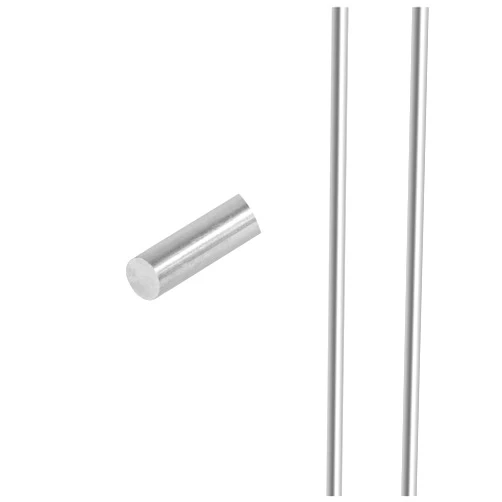 Glarks 2Pcs 6mm x 356mm Aluminum Straight Metal Round Shaft Rod Bar for DIY RC Model Car, RC Helicopter Airplane, Model Ship (6mmx356)