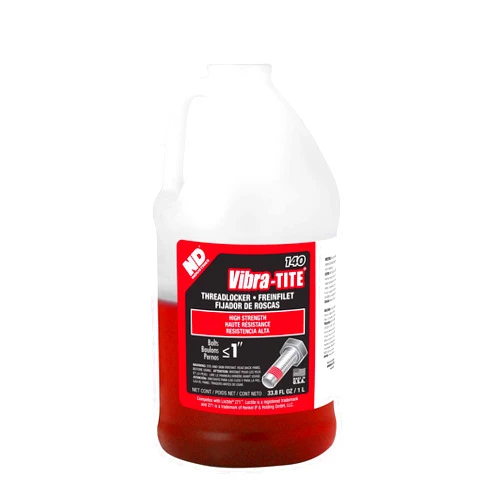 Vibra-TITE - 14000 140 Permanent High Strength Anaerobic Threadlocker, 1 Liter Jug, Red