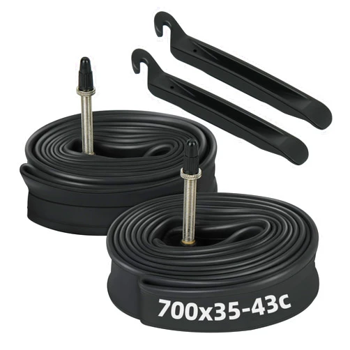 LotFancy 700C Bike Tubes, 2Pcs 700x35/43c Road Bike Tube, 700x35C 700x38C 700x40C 700x42C 700x43C Bicycle Tire Tubes, 40-622 28