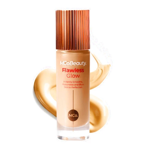 MCoBeauty Flawless Glow Luminous Skin Filter - 2.5 Fair - 4-in-1 Luminous Primer, Foundation Booster & Liquid Highlighter with Squalane - Radiant Glow Complexion Perfector Face Makeup