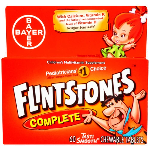 Flintstones Vitamins Flintstones Children's Complete Chewable Multivitamin, 60 Count
