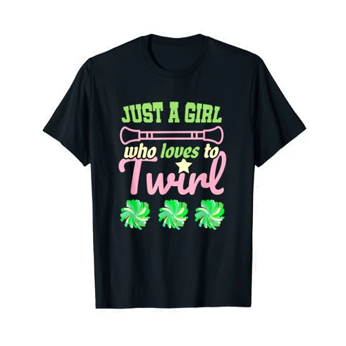 Baton Twirling Lover Apparel Cute Baton Twirling Present Majorette Marching Band Gift T-Shirt