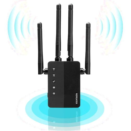 BHDUDF Snnetwork All New WiFi Extender Internet Long Range Booster up to 8500 sq.ft - Wi-Fi Signal Amplifier Repeater with Ethernet Port & Access Point Mode,1-Tap Setup, 5 Working Modes, Alexa Devices Compatible