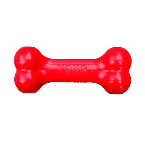 KONG Goodie Bone - Classic Durable Natural Rubber Dog Bone, Supports Mental Engagement - Treat Dispensing - Red - for Small Dogs