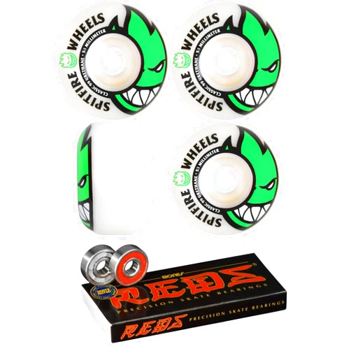 Spitfire Skateboard Wheels 53mm Bighead with Bones Reds Bearings
