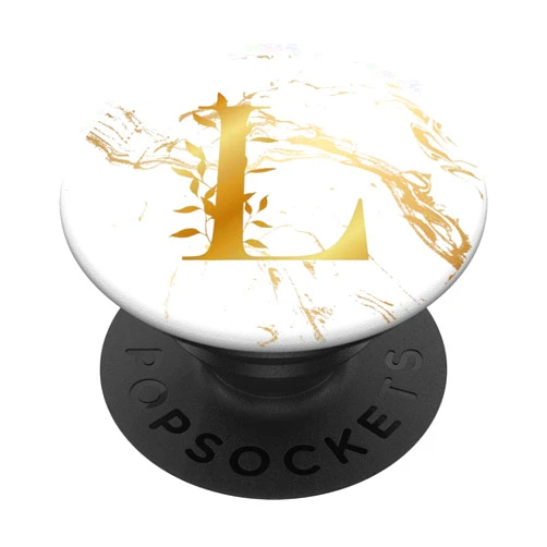 Cool Initial Letter Monogram Gift Idea Alphabet Women Girls Gift Capital L Monogram Initial Letter PopSockets PopGrip: Swappable Grip for Phones & Tablets