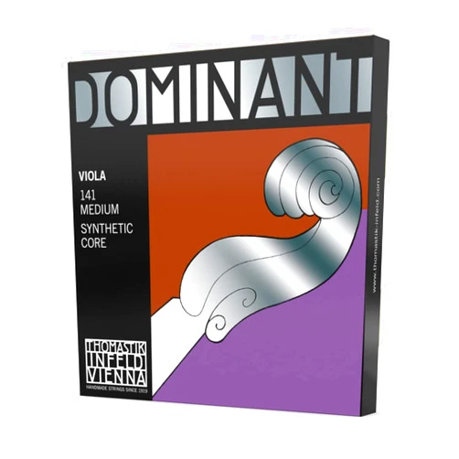 Thomastik-Infeld 141 Dominant Synthetic Core Viola Strings, Medium Gauge, 4/4 Scale, Set of 4