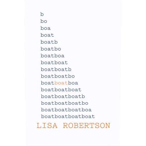 Lisa Robertson Boat