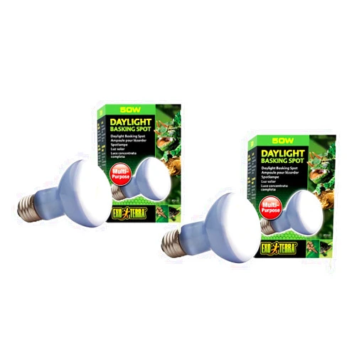 Exo Terra EXO-TERRA Sun Glo Neodymium Basking Spot Lamps 50 Watts - Pack of 2