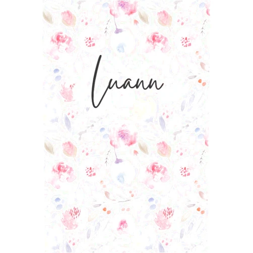 Happy Day Publishing Luann Notebook: Floral Luann Journal, flowery Pattern Notepad, Luann Diary Lined Paper, 6 X 9 Inch, 120 Pages