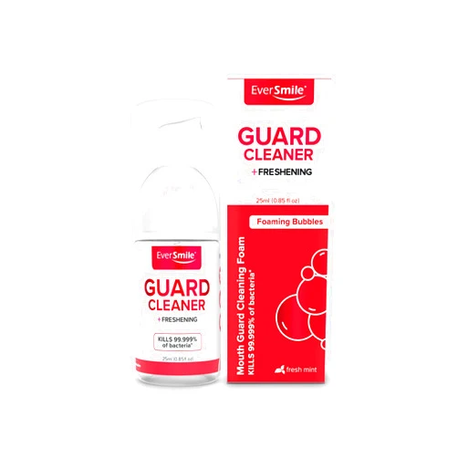 EverSmile Guard Cleaner for Night Guards, Sleep Guards, Mouth Guards, Snore Guards, Sports Guards and Grinding Guards | Cleans & Fights Bad Breath. (25ml)