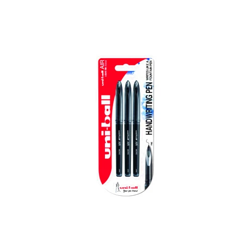 uni-ball Air Micro UBA-188M Rollerball Pen - Black, Pack of 3