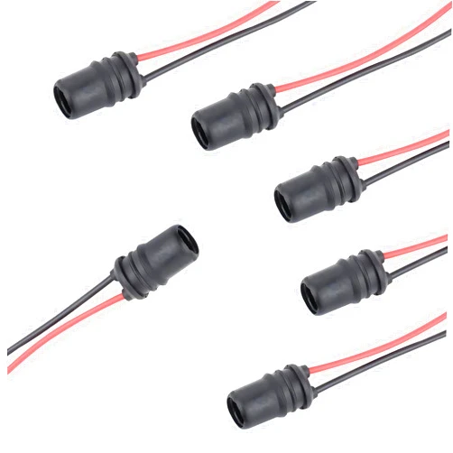 Yumfugu 6 PCS T10 Car Instrument Lights Socket Connector Adapter, 0.86