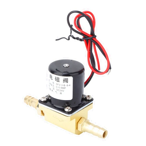 Joyzan Brass Electric Solenoid Valve, G1/8'' Pneumatic Air Valve Normally Closed Shut Off Stop NPT Pressure Gasket Water Air Underwater Gas Fuel Oil Diesel Direct Acting Viton Welding Machine Home DC24V