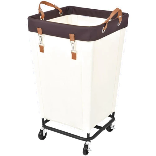 StorageWorks Laundry Hamper with Wheels, 160L Large Hampers for Laundry Rolling Laundry Basket, Dirty Clothes Hamper for Hotel, Home, Closet, Dorm, Beige, 1-Pack