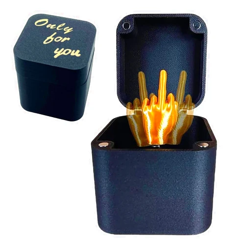 PETBSNVB Middle Finger in A Box, Gifts for Men, Gag Gifts, Funny Gifts, Mens Birthday Gift Ideas, Quirky Joke Prank Gifts for Men, Pranks for Adults, Mens Gifts for Birthday Unique
