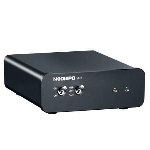 NEOHIPO HiFi Amplifier DAC | High-Performance Audio Decoder | Gaming DAC | DSD256 & PCM768kHz/32bit Support | NE5532 & ES9028Q2M Chips | USB, Optical, Coaxial Inputs | RCA Output | Mini Aluminum Enclosure