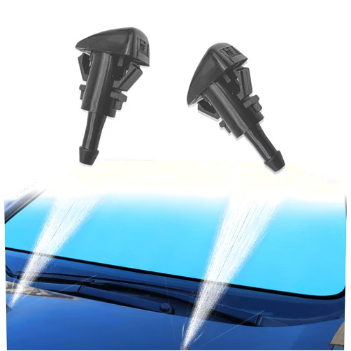 NOTISH 2PCS Front Windshield Washer Nozzles, Windshield Wiper Sprayer Nozzle Jet Kit Replacement for Chrysler, Dodge, Jp, Ram Replaces 4805742AB, 4805742AC, 5113049AA, 55077460AA, 5303833AA