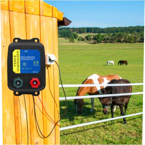 CCTP Electric Fence Energizer, 2-Mile/ 8 Acres Electric Fence Charger,Livestock Fence Chargers for Containing Dogs, Livestock and Preventing Wild Animals Intruding