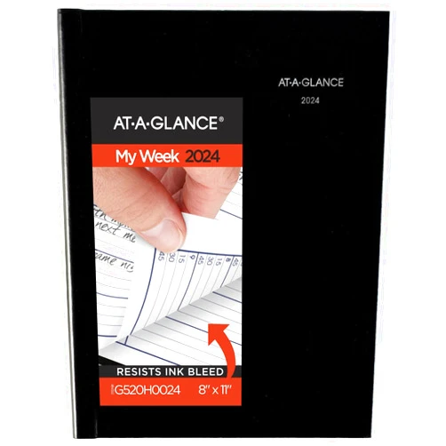 AT-A-GLANCE 2024 Weekly Planner, DayMinder, Quarter-Hourly Appointment Book, 8