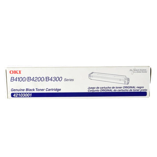 Okidata 42103001 Toner Cartridge for B4000 Series Printers, 2500 Page Yield, Black