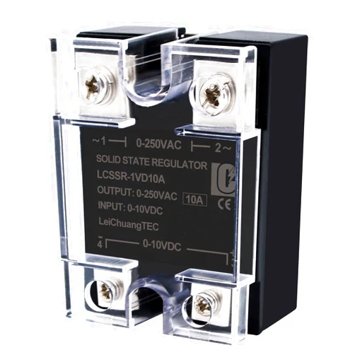 LCLCTC Single Phase Solid State Voltage Regulator Relay Input (0-10V),Output 0-220V;VD 10A (VD 10A)