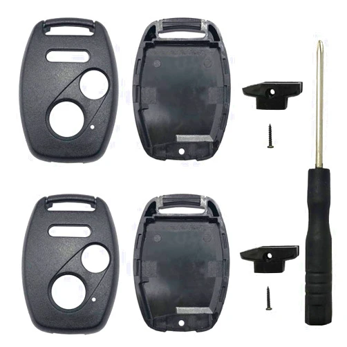 Horande 2PCS Horande Replacement Key Fob Cover fit for 2003-20013 Honda Civic Pilot URV Accord Ridgeline Odyssey 2005-2009 CR-V Keyless Entry Key Fob Shell