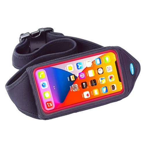Tune Belt IP6 Running Belt for Men & Women, Universal Phone Waist Pack for Large Smartphones & Cases – Compatible with iPhone 16/15/14/13 Pro Max, Plus, Galaxy Ultra, Touchscreen Window, Extra Pocket