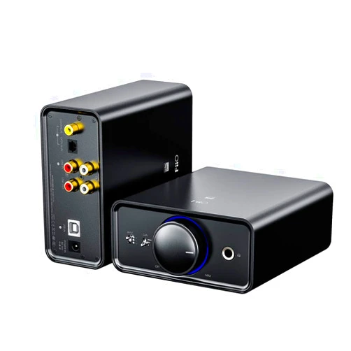 FiiO K5 Pro Headphone Amps Portable Desktop DAC and Amplifier 768K/32Bit and Native DSD512 for Home/PC 6.35mm Headphone Out/RCA Line-Out/Coaxial/Optical Inputs