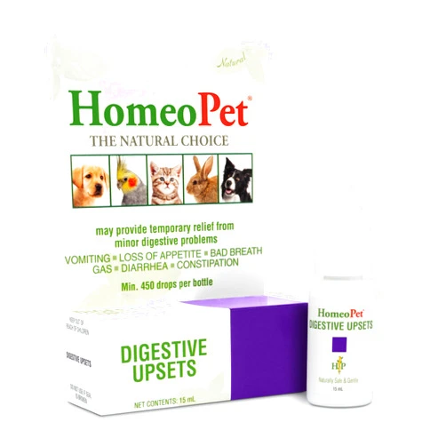 HomeoPet Digestive Upsets, Natural Pet Digestive Support, Digestive Supplement for Dogs, Cats, and Small Pets, 15 Milliliters