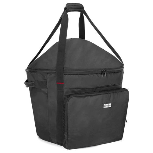 SAMDEW Portable Grill Carry Bag Compatible with Weber Jumbo Joe 18-Inch Charcoal Grill, Grill Cover Compatible with Jumbo Joe 18-in Portable Grill, with Pocket and Handle, Bag Only (Patented Design)