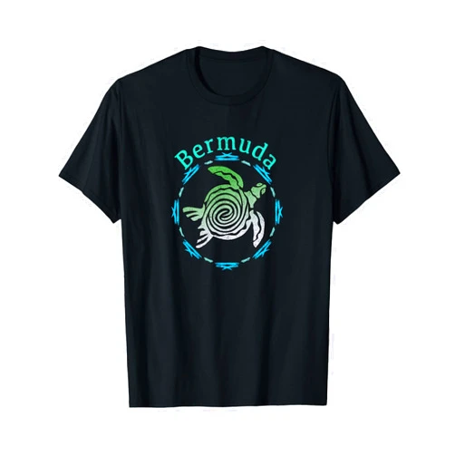Vintage Bermuda Travel Shirts And Apparel Bermuda Vintage Tribal Turtle Gift T-Shirt