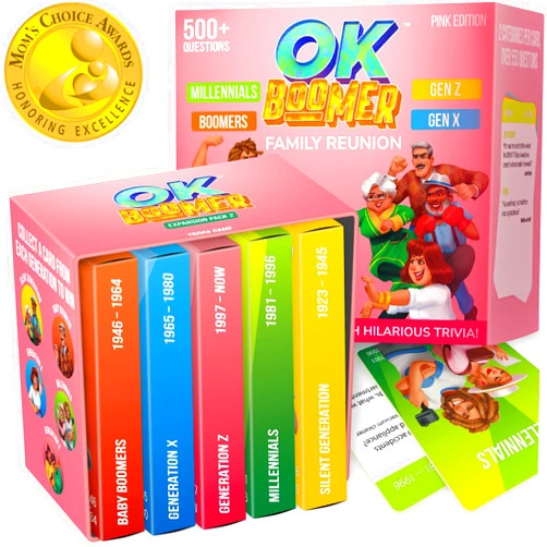 QUOKKA OK Boomer Family Game - Volume III - Board Games for Family Night - Trivia Card Games for Adults & Family Volume III - Fun Party Millennials vs Boomers Game for All Ages 12+