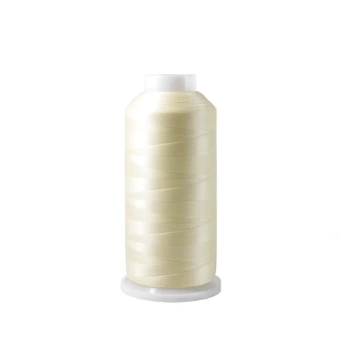 SAKTHREAD Luminous Embroidery Thread White 3300Y 150D/2 Luminary Glow in The Dark Embroidery Machine Thread Long Luminous time for Embroidery, Quilting, Sewing.