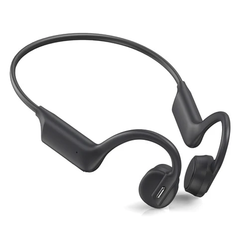 Eyancotoi Bone Conduction Headphones, Open Ear Headphones Wireless Bluetooth 5.3 with Mic, IPX5 Waterproof Sweatproof Sport Earphones for Running, Cycling, Workout (Black)