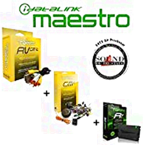 ADS iDatalink HRN-RR-GM2 Interface Harness + ADS-MRR Radio Replacement and Steering Wheel Interface + HRN-AV-GM2 Harness for Select 2012-'14 GM Trucks/SUVs and a SOTS Air Freshener