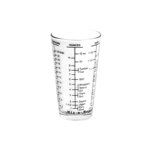 Kolder Multi-Purpose Liquid and Dry Measuring Cup, 16-Ounce, Black Print