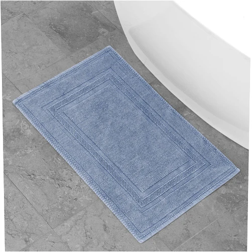Jean Pierre New York Jean Pierre - Stonewash Racetrack Bath Rug, Cotton, Premium Bathroom Decor, Machine Washable, Highly Absorbent, Measures 21