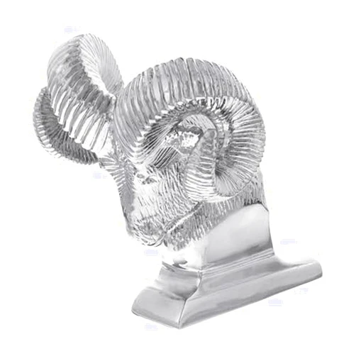 United Pacific 72051 Hood Ornament, Chrome, Die-Cast Bighorn